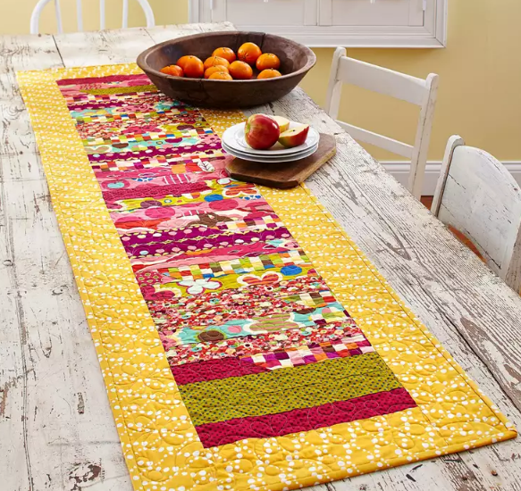 Yellow Table Runner Quilt Pattern